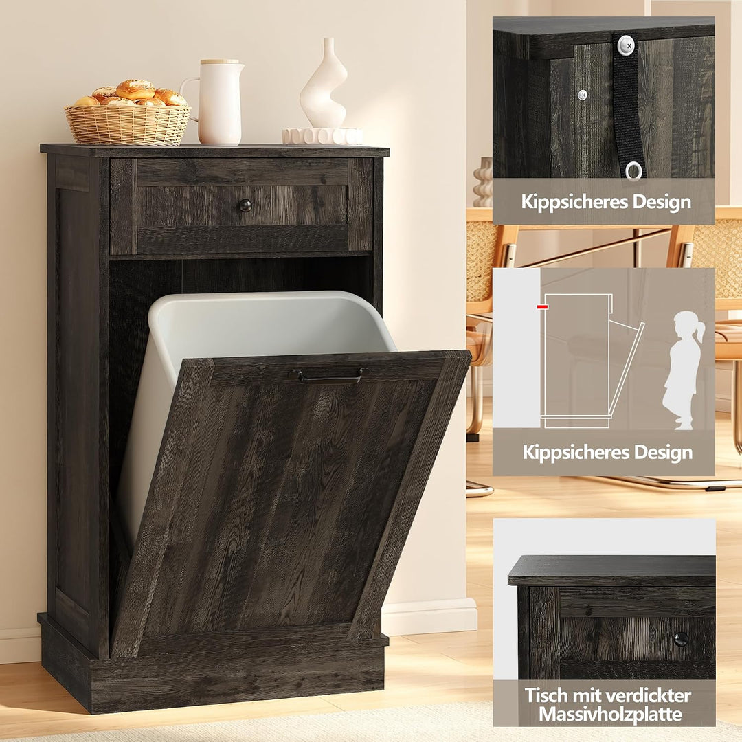 Müllschrank (Rauchbraun), Rauchbraun