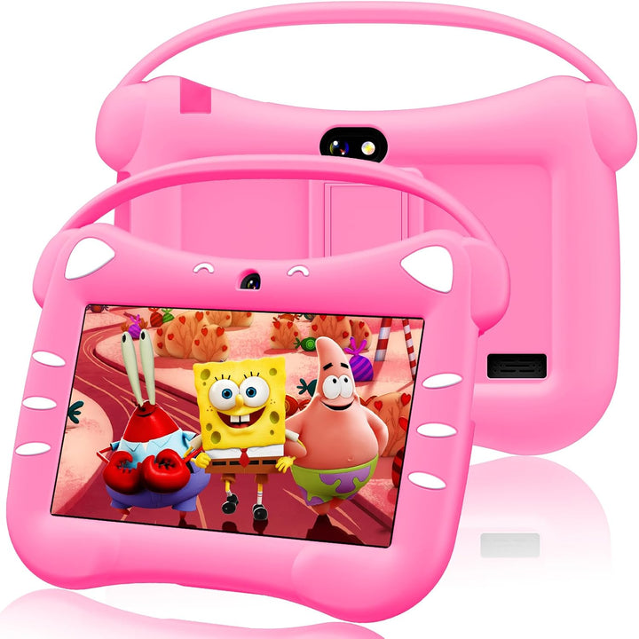 VESWWE Kinder Tablet 7 Zoll Android Tablet für Kinder mit WiFi Bluetooth 32GB ROM kindgerechte Hülle
