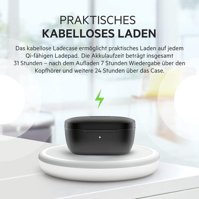 Belkin SOUNDFORM Flow True Wireless Noise-Cancelling-Kopfhörer, kabellos, Bluetooth-Kopfhörer, schwe