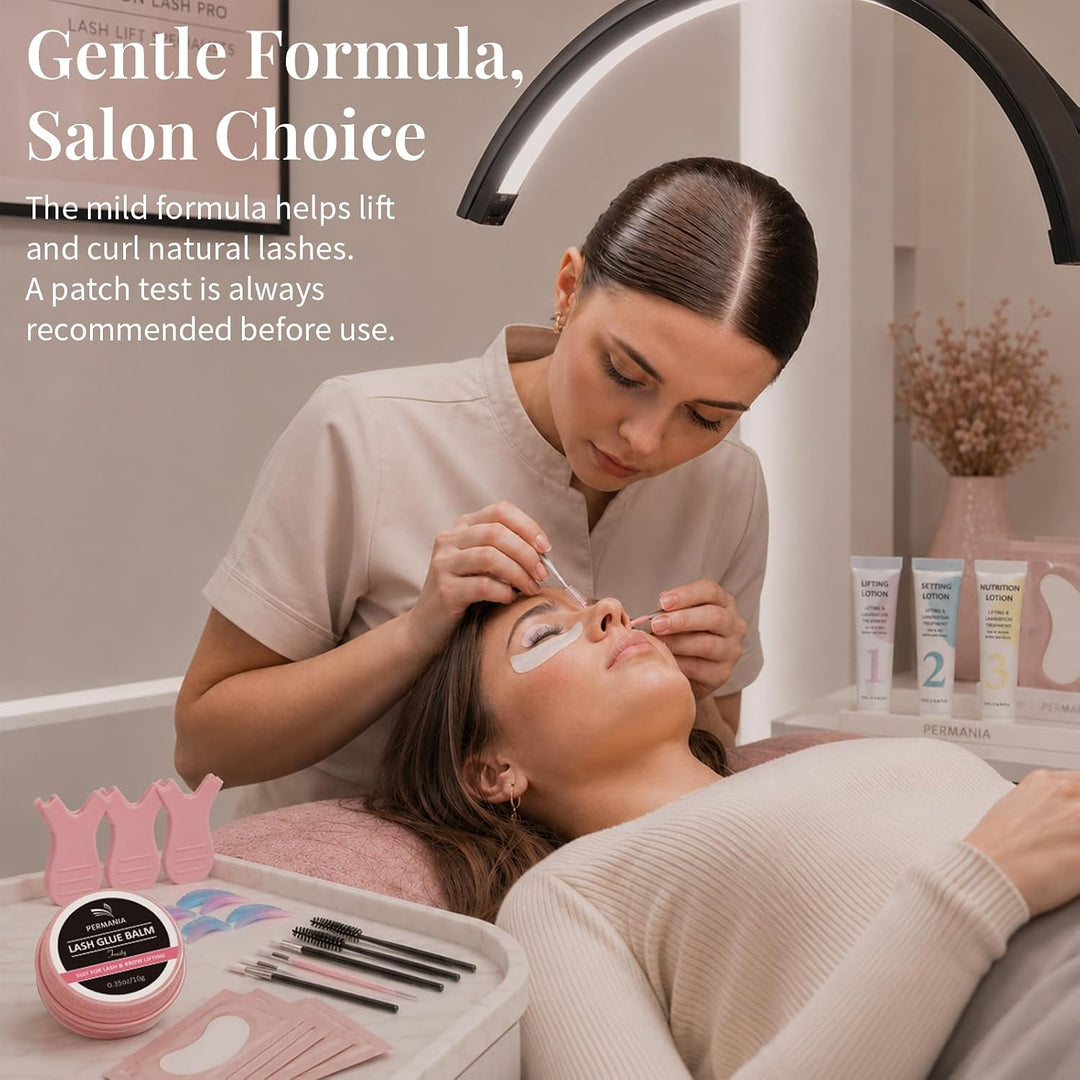 PERMANIA Wimpernlifting Set - Korean Lash Lifting Set - Verbessertes Wimpernwelle und Augenbrauen Li