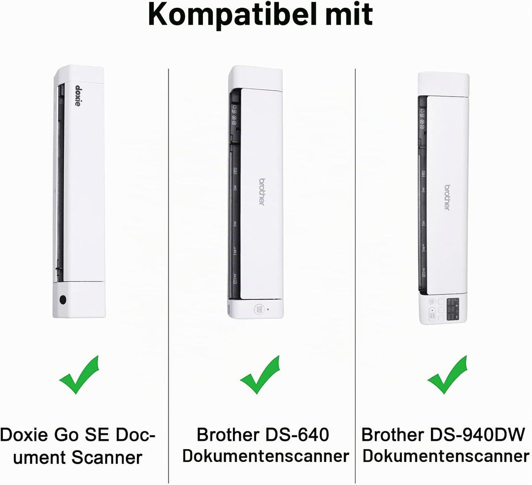 XANAD Tasche für Dokumentenscanner, kompatibel für Brother DS-640 / DS-740 / DS-940 Mobiler Scanner