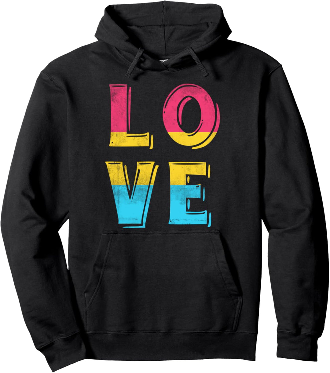 Queer Pan Pride Liebe LGBTQ Geschenk Pansexuell Pullover Hoodie