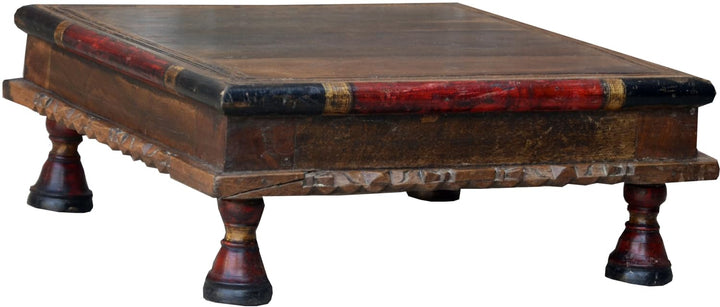 GURU SHOP Kleiner Tisch, Blumenbank, Kaffeetisch, Beistelltisch, Couchtisch - Modell 6, Mehrfarbig,