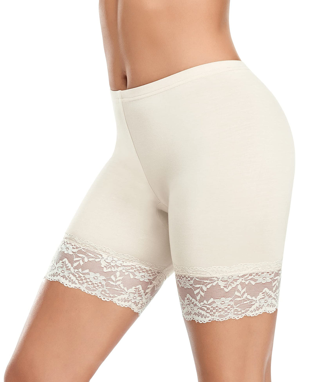 YARRCO Damen Unterhose Spitze Unter Rock Kurze Hose Unter Kleid Radlerhose Slipshorts Hohe Taille Sh