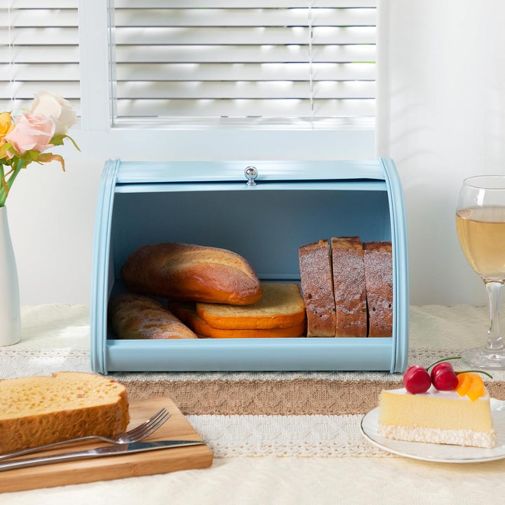 HollyHOME Brotkasten Brotaufbewahrungsbox, Metall-Brotkästen für die Küche, Brotaufbewahrungsbehälte
