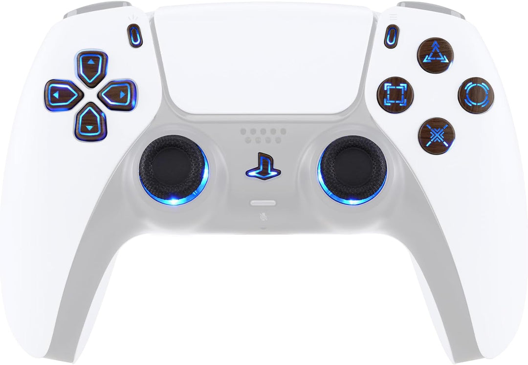eXtremeRate DTF LED Kit für ps5 Controller BDM-030/040, Ersatz leucht D-Pad Thumbstick Share/Option/