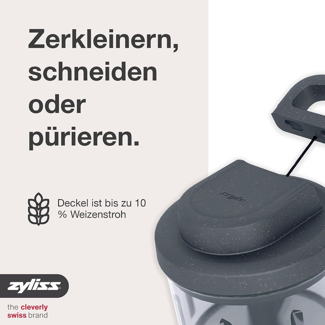 Zyliss Easy Pull Zwiebel­schneider Manuell, 800ml, Multizerkleinerer, Gemüse Zerkleinerer Manuell fü