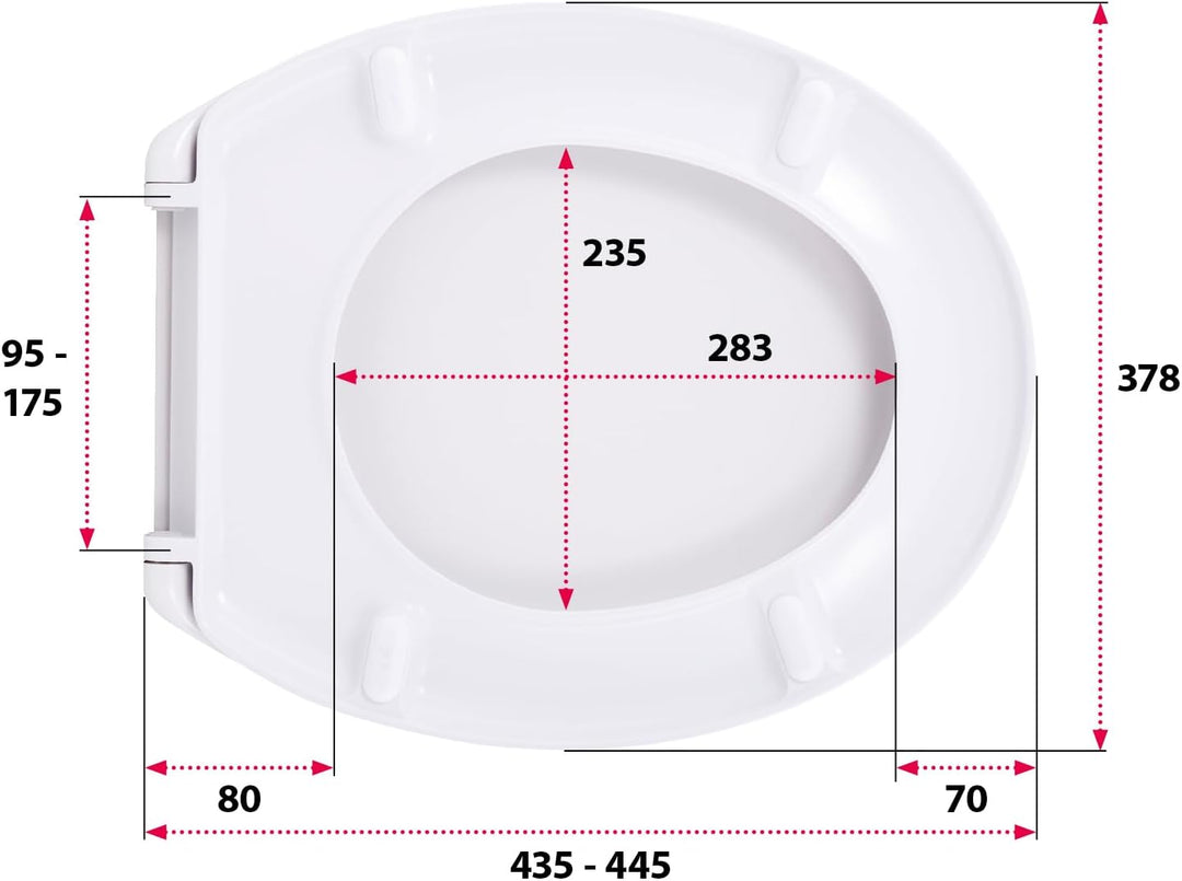 'aquaSu® Basic, WC-Sitz mit Motiv, Duroplast Toilettendeckel mit Absenkautomatik, Belastbar bis 200