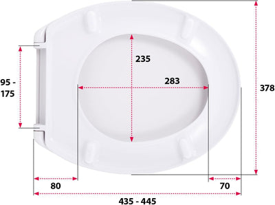 'aquaSu® Basic, WC-Sitz mit Motiv, Duroplast Toilettendeckel mit Absenkautomatik, Belastbar bis 200