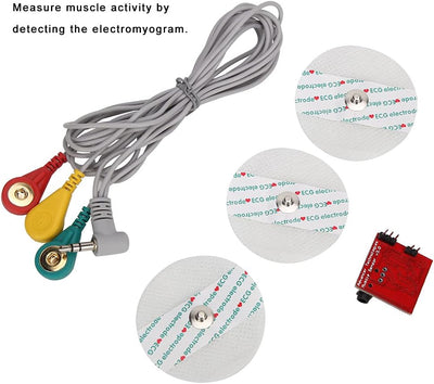 25 X 26 X 10 Mm EMG-Signal Muskelsensor Elektromyographischer Sensor EMG-Verbindungsleitung Einweg-O