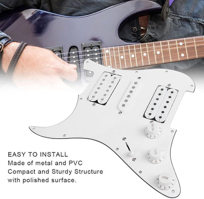 Gitarren Schlagbrett, Prewired Schlagbrett Loaded Pickguard mit Humbucker Tonabnehmer Set für Ersatz