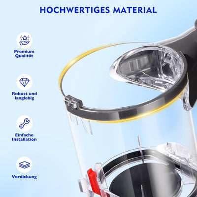 V6 Staubbehälter für Dyson V6 DC58 DC59 DC62 DC74 Staubsauger Ersatzteile, A Schnittstelle Staubbech