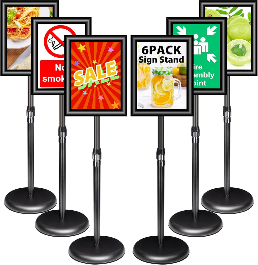 VAIIGO 6Pack Infoständer Din A4 Plakatständer Informationsständer Präsentationsständer Kundenstopper