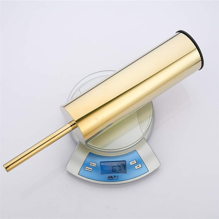 BGL 304 runder, Langer Toilettenbürstenhalter aus 304 Edelstahl Gold, Gold
