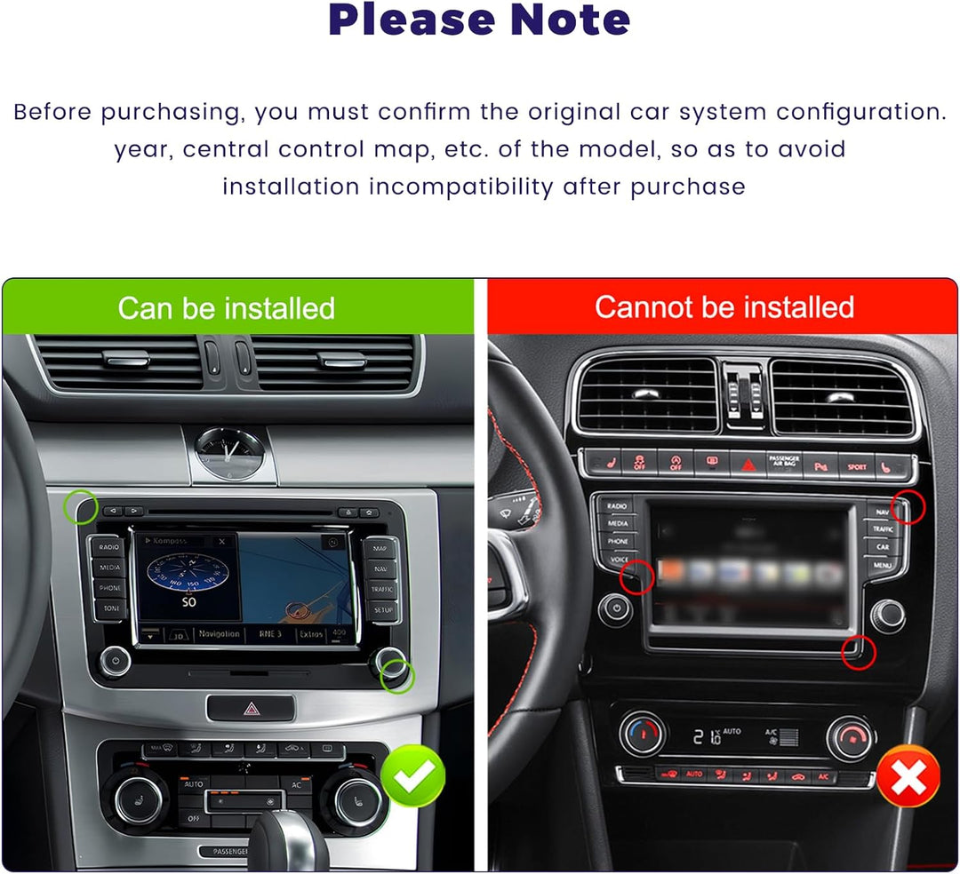 8 Core 4+64GB Android Autoradio für VW Golf 5 Golf 6 Skoda Polo Passat Tiguan Touran Wireless Carpla