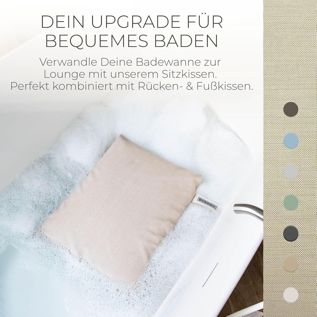 BADESOFA® Badewannen-Sitzkissen | Revolutionärer Komfort für Badewanne, Dusche & Whirpool | Waschbar
