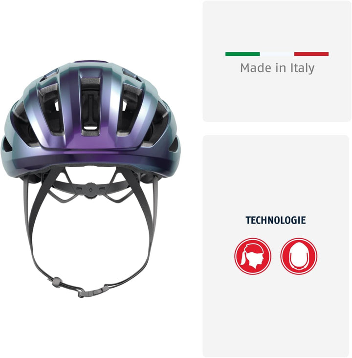 ABUS Rennradhelm PowerDome MIPS - leichter Fahrradhelm mit cleverem Belüftungssystem und Aufprallsch
