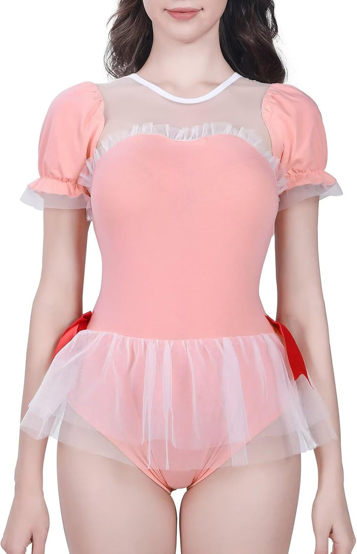 Landgenie Cotton Fancy Strampler Onesie Pyjamas Dessous Ein Stück Babydoll Bodysuit temMagica Girl S