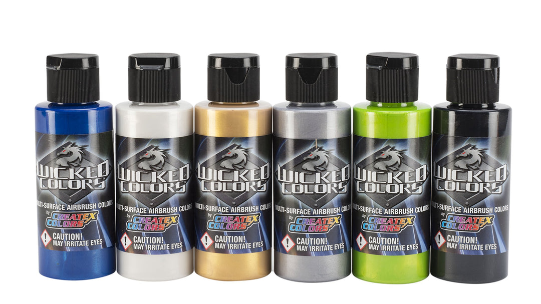 Wicked Colors Wicked Airbrush-Set, 57 ml, Perle Wicked Colors Perlenset, Wicked Colors Perlenset