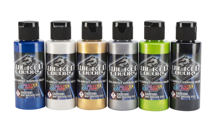 Wicked Colors Wicked Airbrush-Set, 57 ml, Perle Wicked Colors Perlenset, Wicked Colors Perlenset