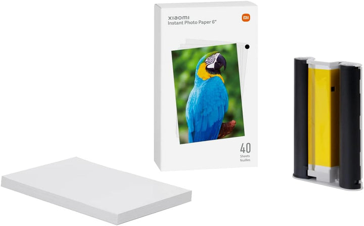 Xiaomi Instant Photo Paper 15,2 cm (6 Zoll), Fotopapier für Instant Photo 1S, 40 Stück, Weiss (ES-Ve