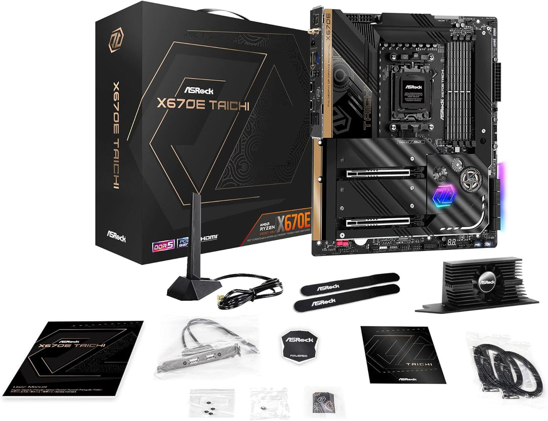 Asrock X670E Taichi AMD X670 Socket AM5 Extended ATX
