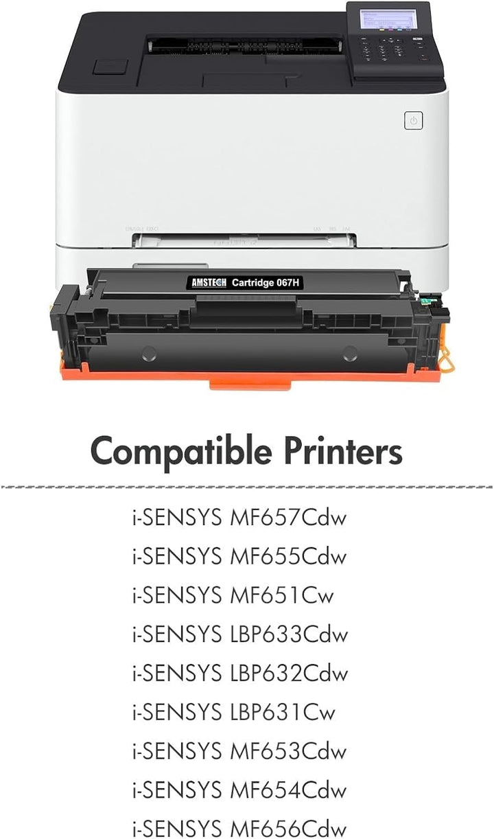 067H 067 Toner Set Kompatible für Canon 067H 067 i-SENSYS MF657Cdw MF655Cdw MF651Cw LBP631Cw LBP633C