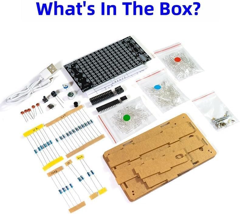 DIY Elektronik Bausatz, LED-Licht Musikalische Spektrum Elektronik Kit, Löten Bausatz mit Bauteilen,