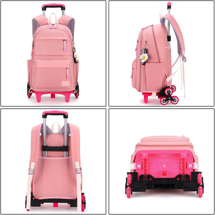 Trolley Schultaschen Rucksack Kinder Rollen Schultasche Trolley Tasche Schulrucksack mit Rädern für