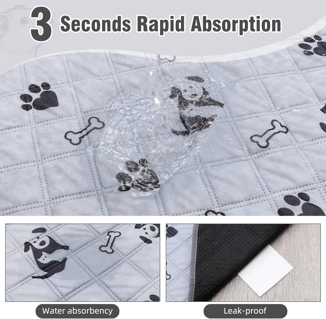 2 Stück PIPI Pads 142x70cm für Meerschweinchen, wasserdichte &amp; rutschfeste Unterlage mit 4 Lagen, su