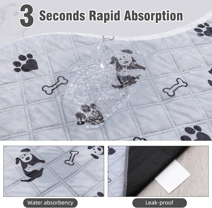 2 Stück PIPI Pads 142x70cm für Meerschweinchen, wasserdichte &amp; rutschfeste Unterlage mit 4 Lagen, su