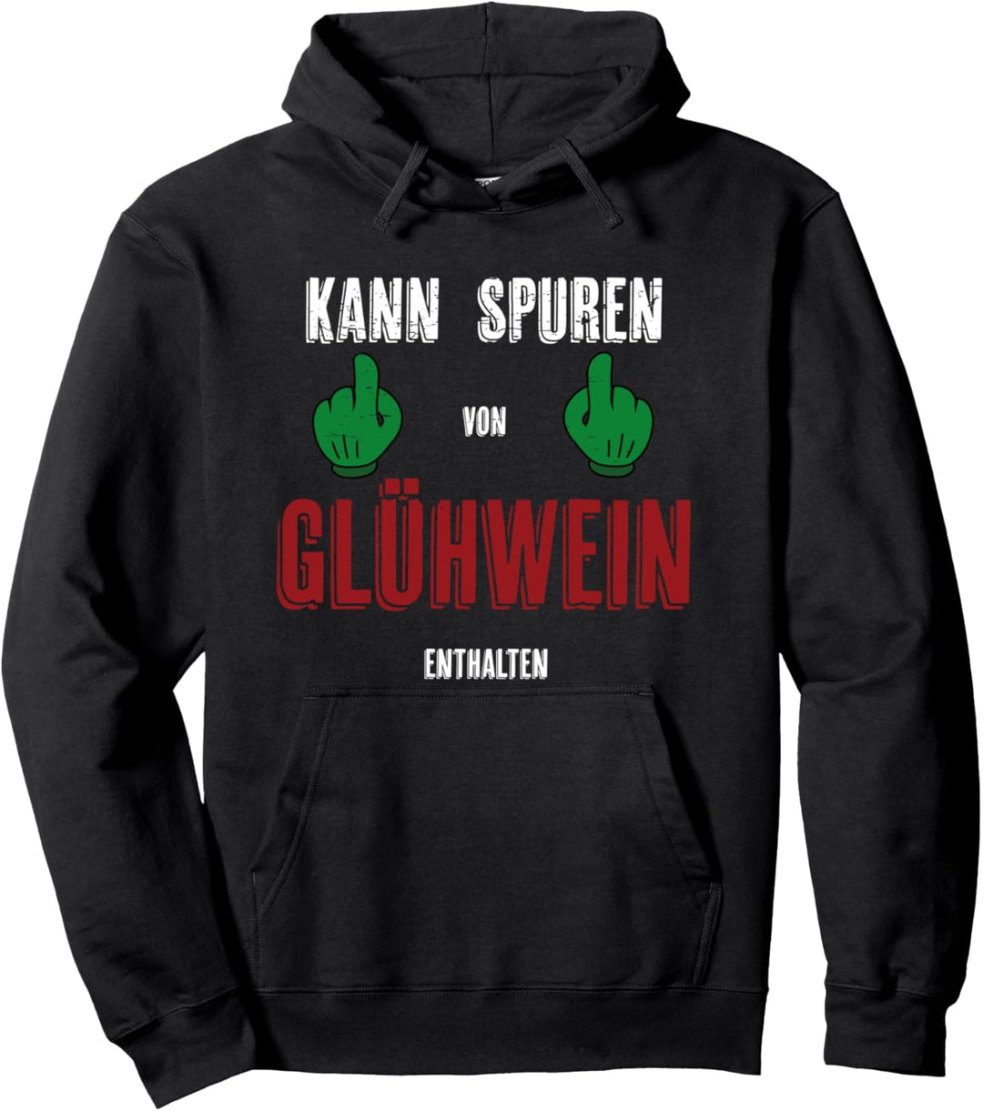 Kann Spuren von Glühwein enthalten lustiges X-Mas T-shirt Pullover Hoodie