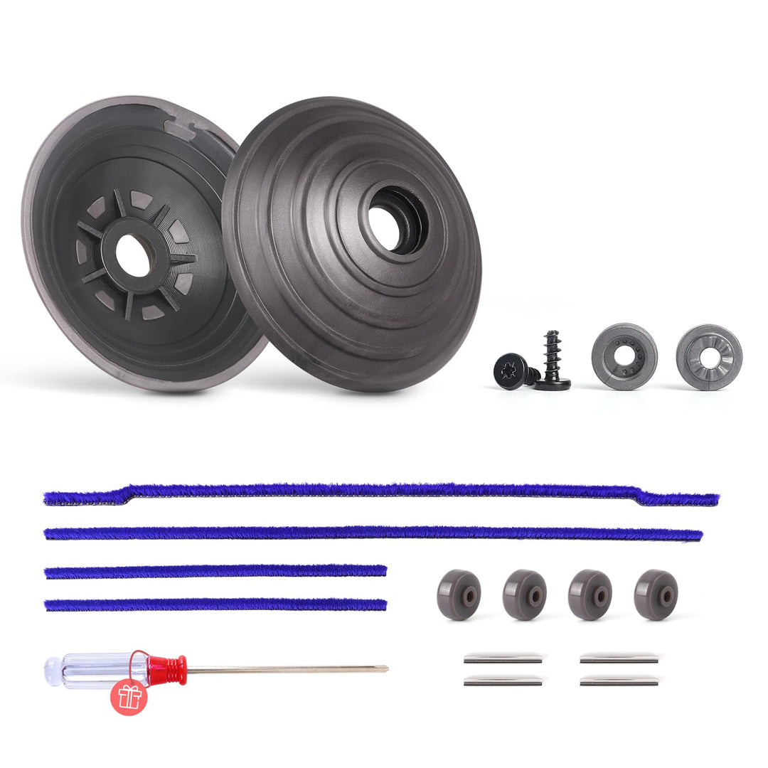 V-Ball Rad Weiche Plüschstreifen+ Rollen Räder Ersatzteile für Dyson V6 V7 V8 V10 V11 DC62 Staubsaug