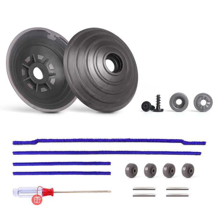 V-Ball Rad Weiche Plüschstreifen+ Rollen Räder Ersatzteile für Dyson V6 V7 V8 V10 V11 DC62 Staubsaug