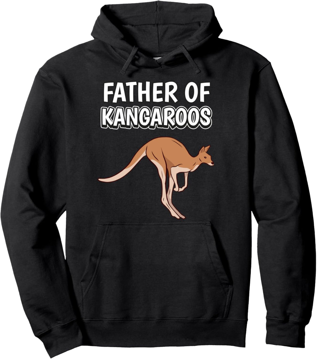 Herren Jungen Father Of Kangaroos Papa Vatertag Känguru Pullover Hoodie