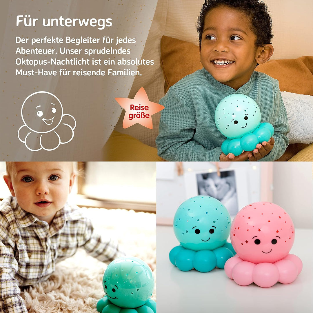 Cloud b Twinkles To Go | Tragbarer Nachtlicht-Projektor für Kinder | Sternenhimmel & Blasenfisch | 3