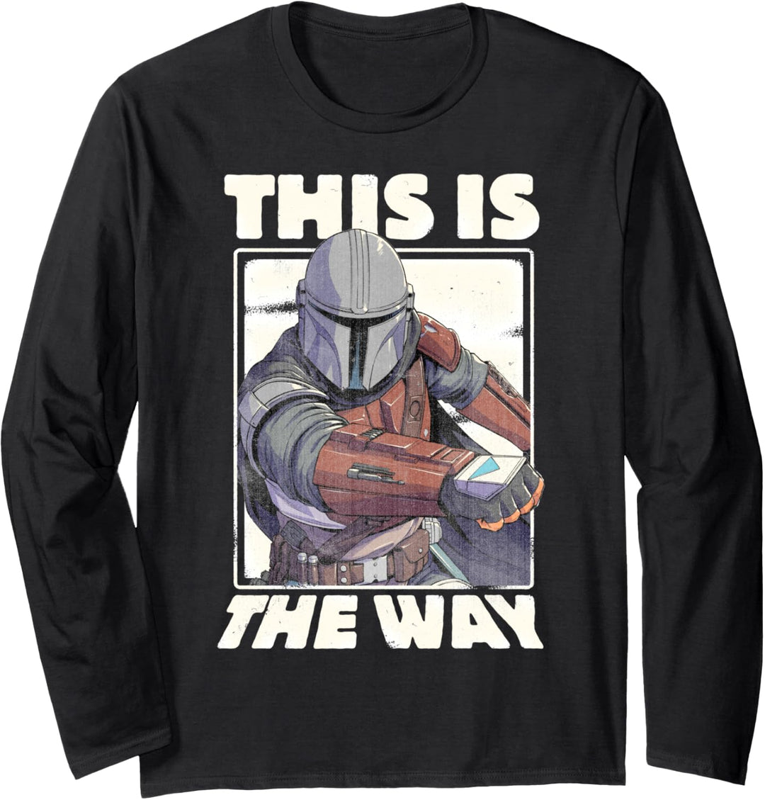 Star Wars The Mandalorian This Is The Way Box Up Langarmshirt