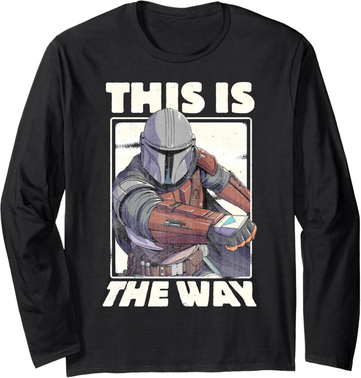 Star Wars The Mandalorian This Is The Way Box Up Langarmshirt