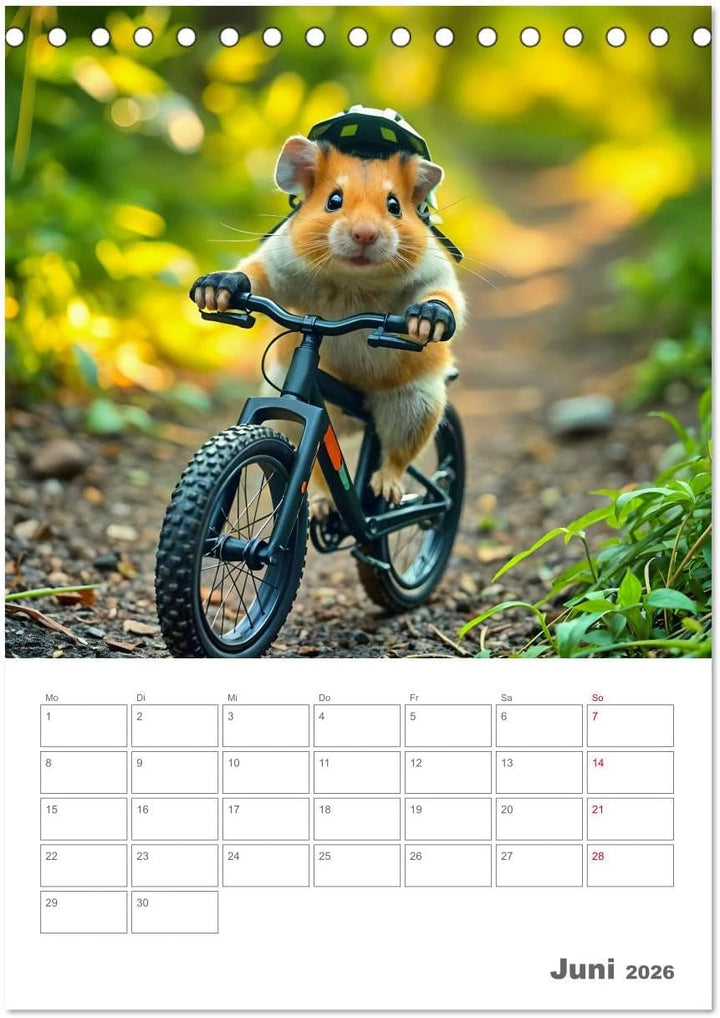 Adventure Hamster - Sportliche KI Hamster präsentieren den Abenteuer-Sport (Tischkalender 2026 DIN A