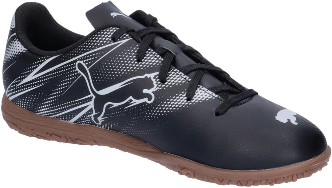 PUMA Unisex Kinder Attacanto Turf Training Soccer CleatsSneaker 32.5 EU Puma Schwarz Silber Mist, 32