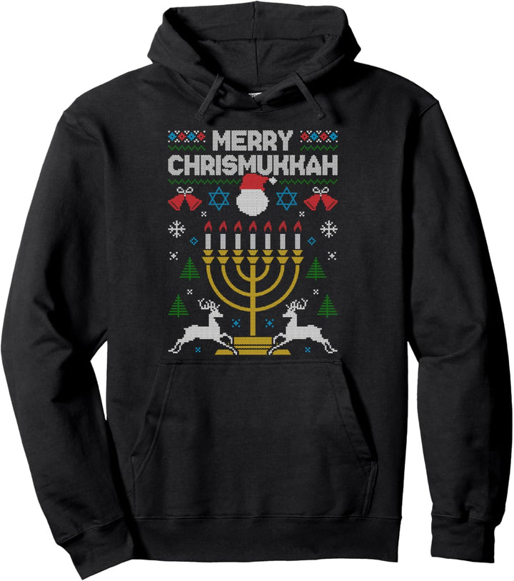 Merry Chrismukkah Jude Happy Hanukkah Ugly Christmas Sweater Pullover Hoodie