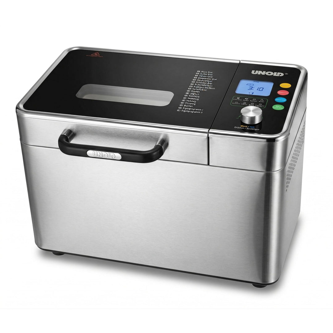 UNOLD Brotbackautomat BackProfi 68476 – Brotbackmaschine mit Nussspender, 18 Programme, Touchscreen,