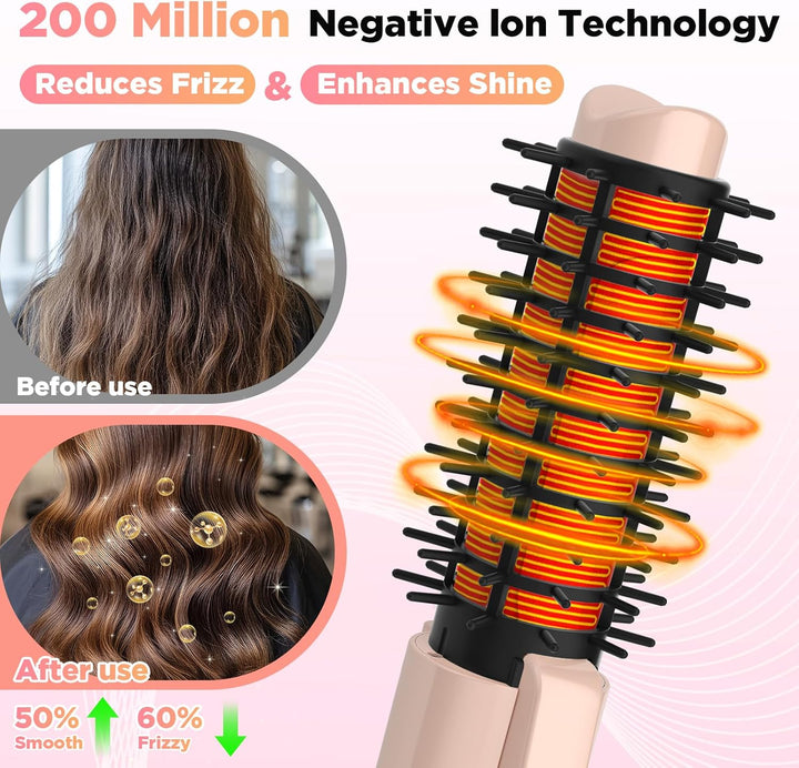 Schnurloser Lockenstab 32mm, Curling Iron mit 4 Temperaturen Tragbare Reise, 7000 mAh USB-aufladbare