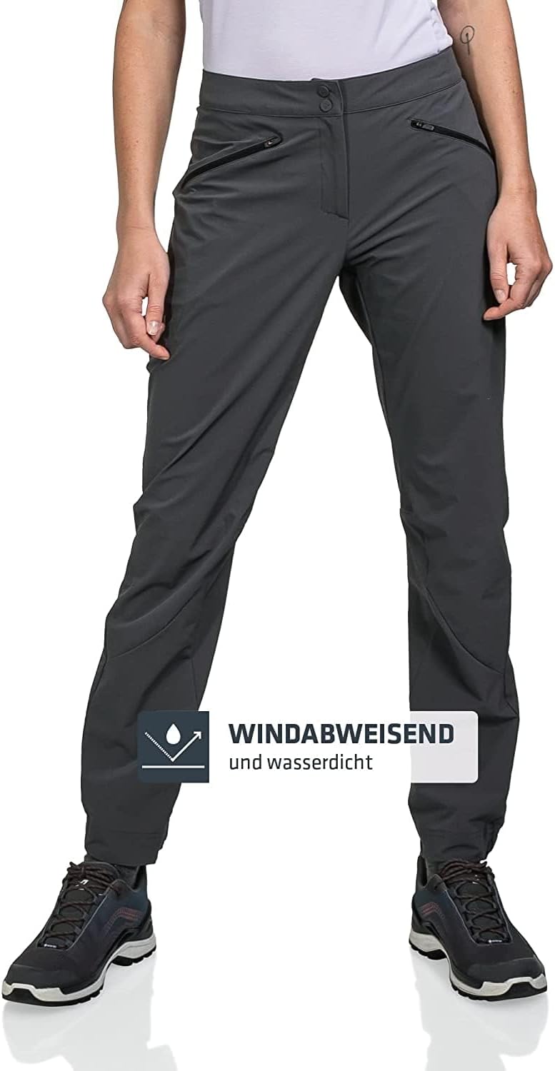Schöffel Damen Pants Hestad L, robuste, schnell trocknende Outdoor Hose, Damen Hose mit bequemer Pas