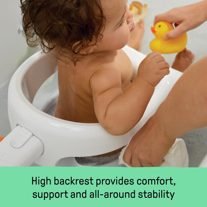 Summer My Bath Seat(Grau) - Baby-Badewannensitz zum Baden im Sitzen, mit Rückenlehnenstütze und Saug