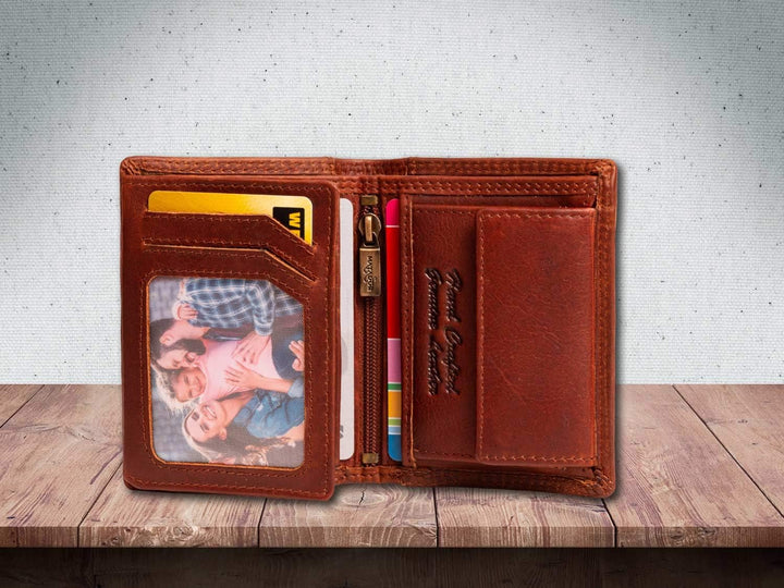 MATADOR Kleines RFID Blocker Portemonnaie Herren Klein Leder | Kleine Geldbörse Herren Slim Wallet m