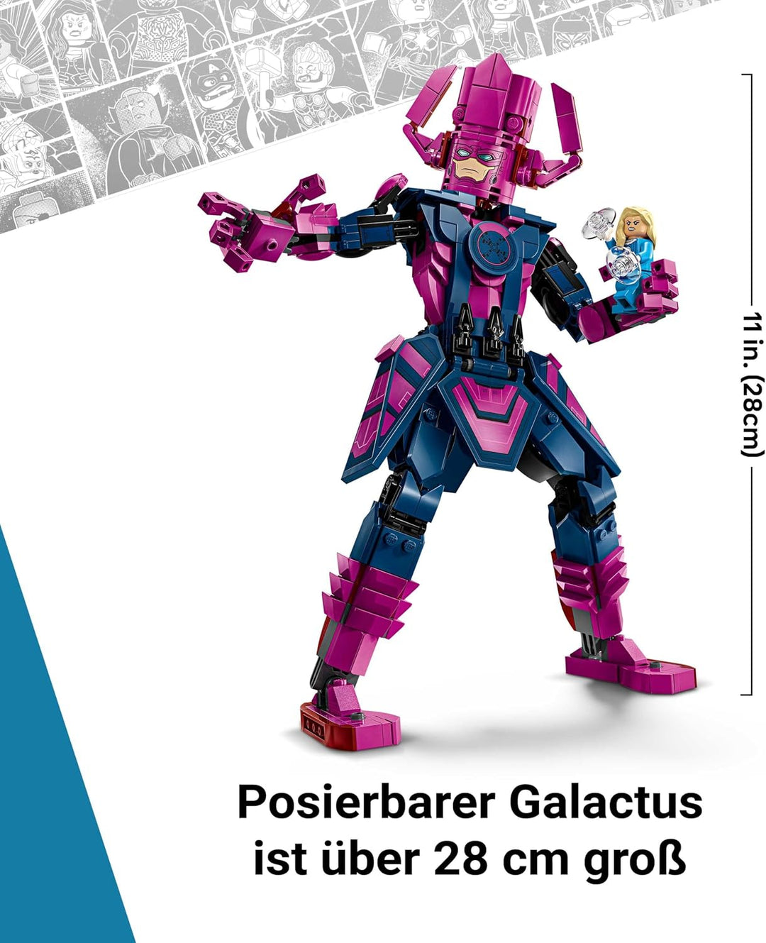 LEGO ǀ Marvel Fantastic Four vs. Galactus Baufigur - Bauset mit Superhelden - Spielset mit The Thing