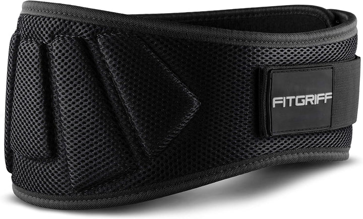 FITGRIFF® Gewichthebergürtel V1 - Fitness-Gürtel für Bodybuilding, Krafttraining, Gewichtheben und C