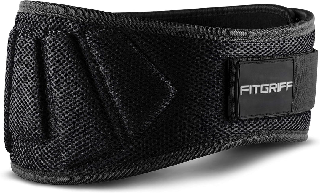 FITGRIFF® Gewichthebergürtel V1 - Fitness-Gürtel für Bodybuilding, Krafttraining, Gewichtheben und C