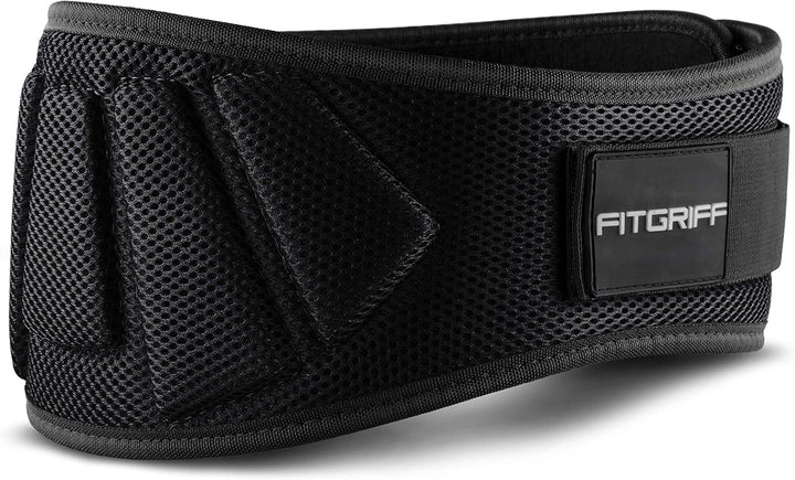 FITGRIFF® Gewichthebergürtel V1 - Fitness-Gürtel für Bodybuilding, Krafttraining, Gewichtheben und C
